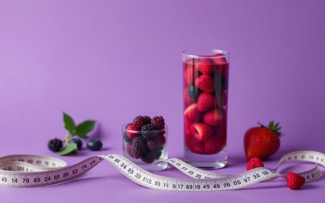 Mojatide healthy lifestyle with fresh berries